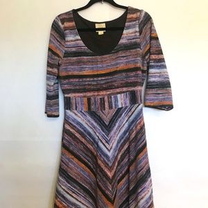 Anthropologie Maeve Kebren Striped Knit Dress